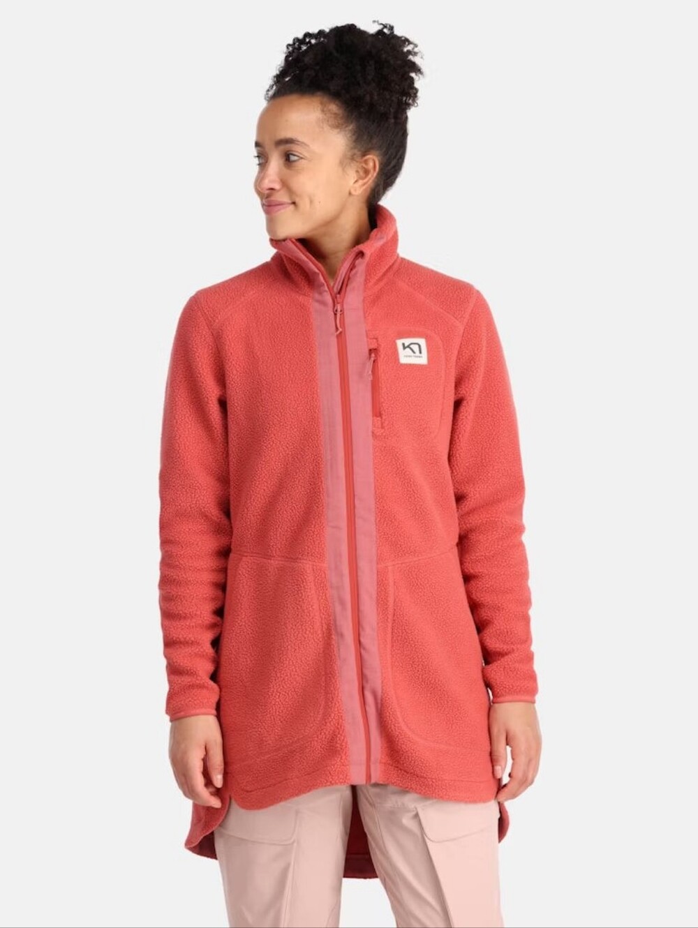 Kari Traa Fleece Zip Long Jacket